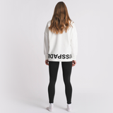 KISSPADEL CROPPED CREW NECK - HVID
