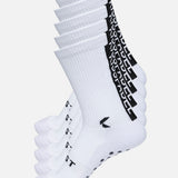 KISSPADEL GRIP STRØMPER - HVID (5 PAK)